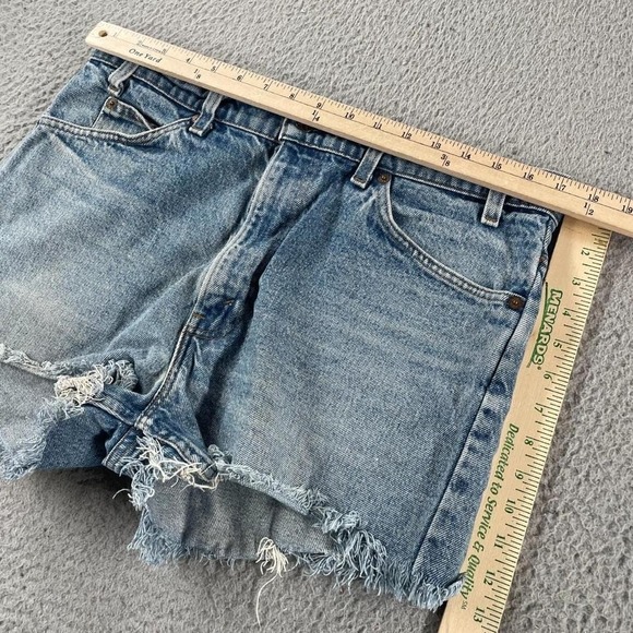 VTG 90s Levi's Womens Jean Shorts fit 34 Orange Tab Jorts Cutoff Distressed Y2k - Picture 4 of 6